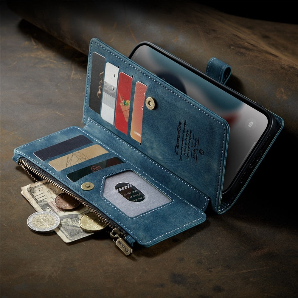 Premium Wallet Case for iPhone X to iPhone 14