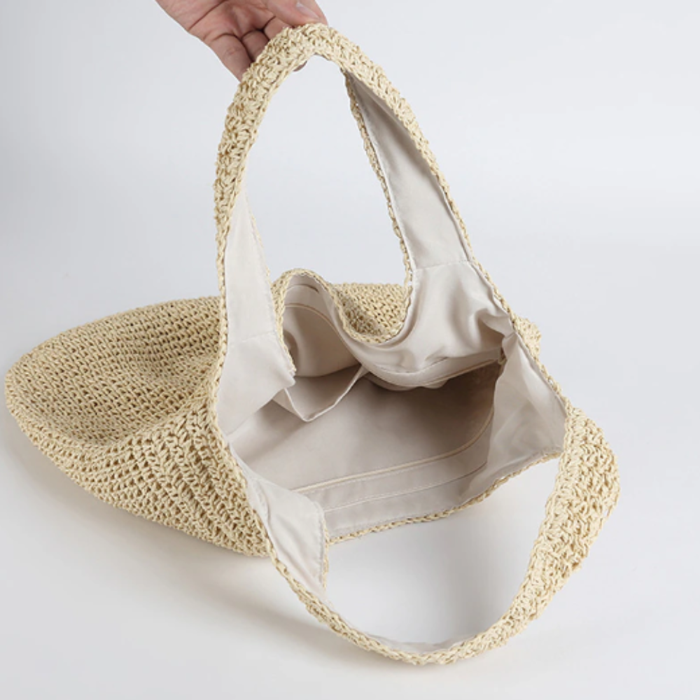 Summer Shoulder Straw Tote