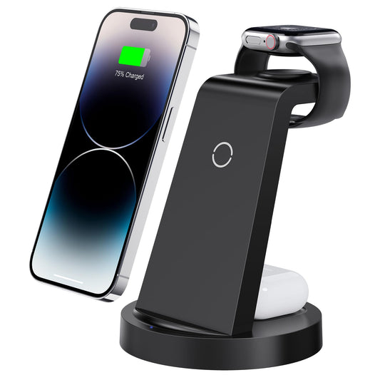 3 in 1 Charging Station for iPhone, Wireless Charger for iPhone