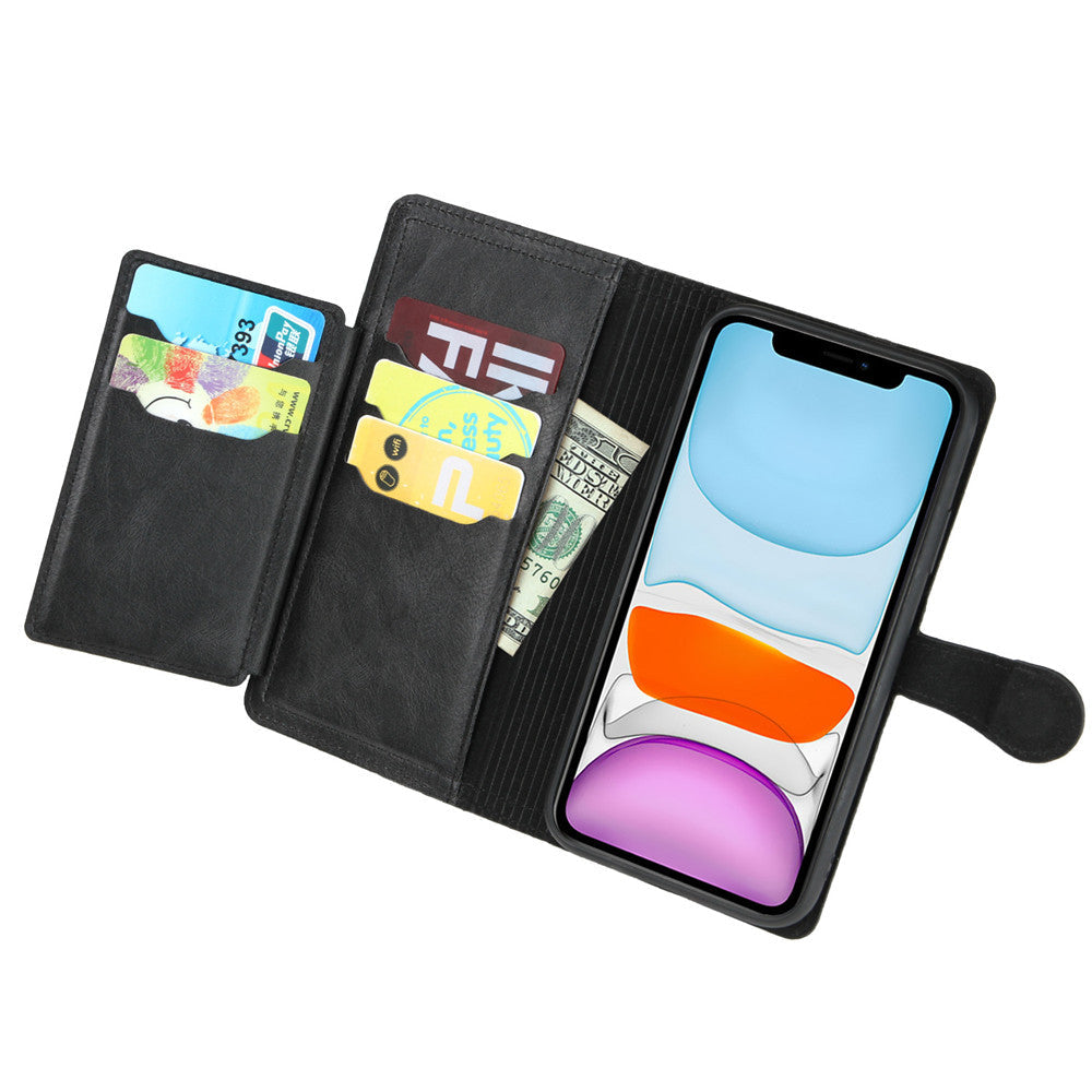 Zipper Wallet Flip Case For iPhone With Wireless Charging Support